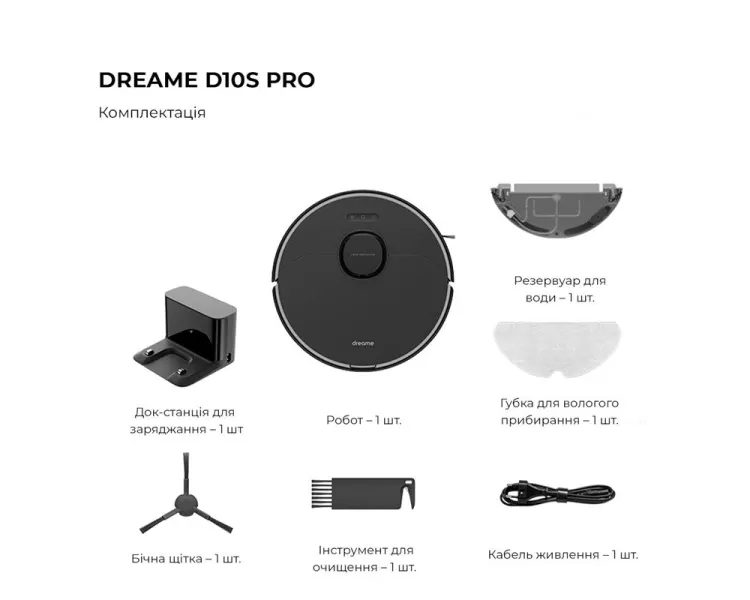 Dreame Bot D10s Pro (RLS6A) Робот-пилосос
