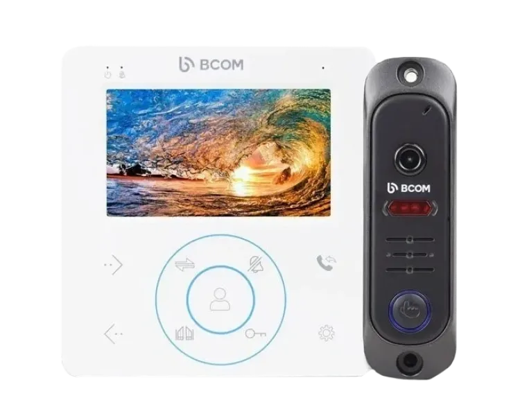 BCOM BD-480M White Kit Комплект відеодомофона