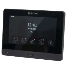 BCOM BD-760FHD/T Black Відеодомофон