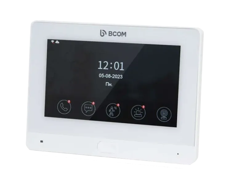 BCOM BD-760FHD/T White Відеодомофон