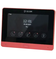 BCOM BD-760FHD/T Red Відеодомофон