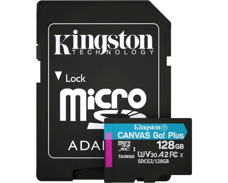 Kingston 128GB microSDXC A2 U3 V30 + ADP Модуль флеш-пам'яті