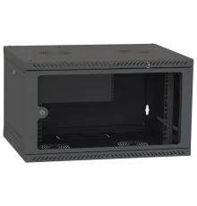IPCOM СН-4U-060х035-ДС-9005 Шафа телекомунікаційна скло (RAL9005)