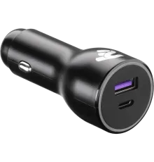 2E Dual USB Car Charger 38W USB-C Black (2E-ACR18PDQC-B) Зарядний пристрій автомобільний