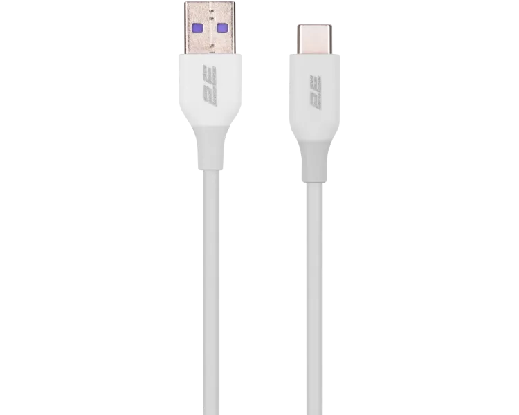 2E Type-C, Glow USB-A > USB-C Кабель заряджання/синхронізації 1м білий