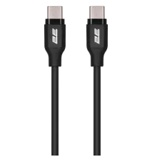 2E Type-C Glow USB-C > USB-C Кабель заряджання/синхронізації 1м 60Вт чорний