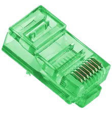 Merlion RJ-45 8P8C UTP Cat-5 Q100 Green Конектор (100 шт/уп.)
