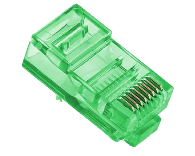 Merlion RJ-45 8P8C UTP Cat-5 Q100 Green Конектор (100 шт/уп.)