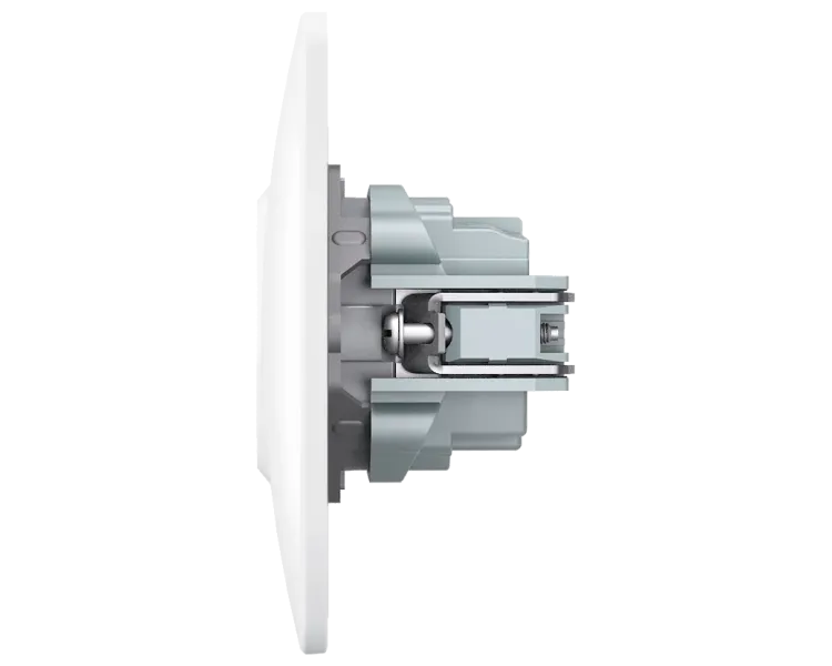 VIDEX BINERA (VF-BNSK1G-W) (20/120) Розетка біла 1 пост з заземленням