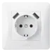 VIDEX BINERA (VF-BNSK1GU2-W) (20/120) Розетка біла 1 пост з заземленням 2USB
