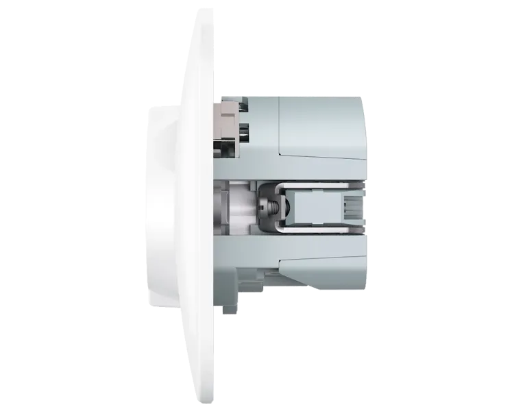 VIDEX BINERA (VF-BNSK1GU2-W) (20/120) Розетка біла 1 пост з заземленням 2USB