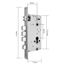 SEVEN LOCK 6068 Врізна частина з автозакриттям