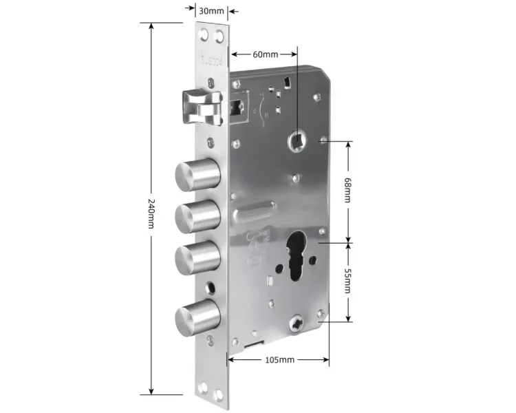 SEVEN LOCK 6068R (Round) Врізна частина