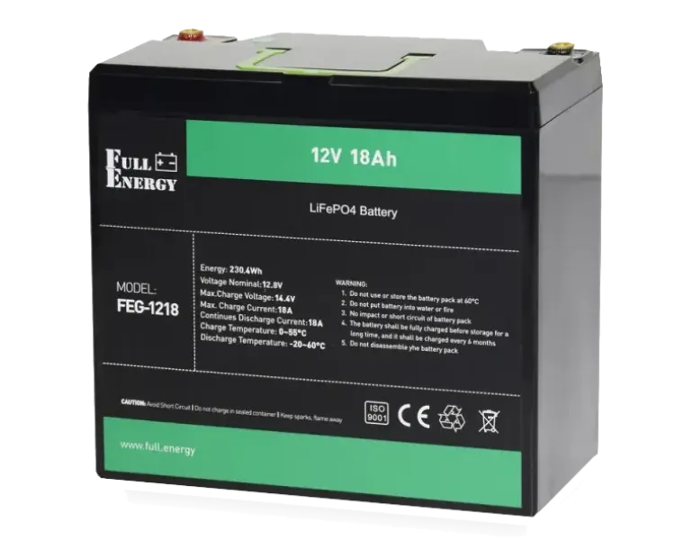 Full Energy FEG-1218 12В 18А•г Літієва акумуляторна батарея