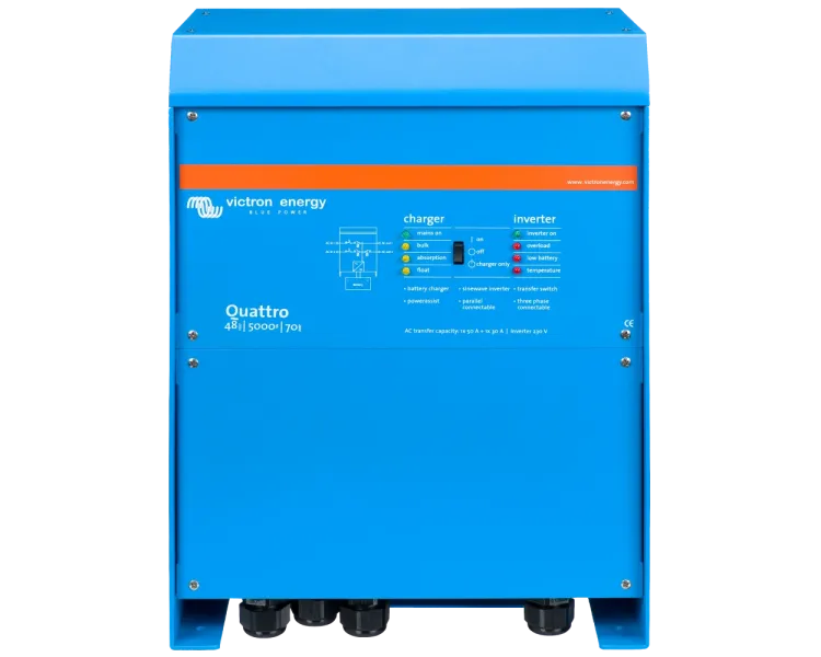 VictronEnergy Quattro 48/5000/70-100/100 однофазний чиста синусоїда Інвертор