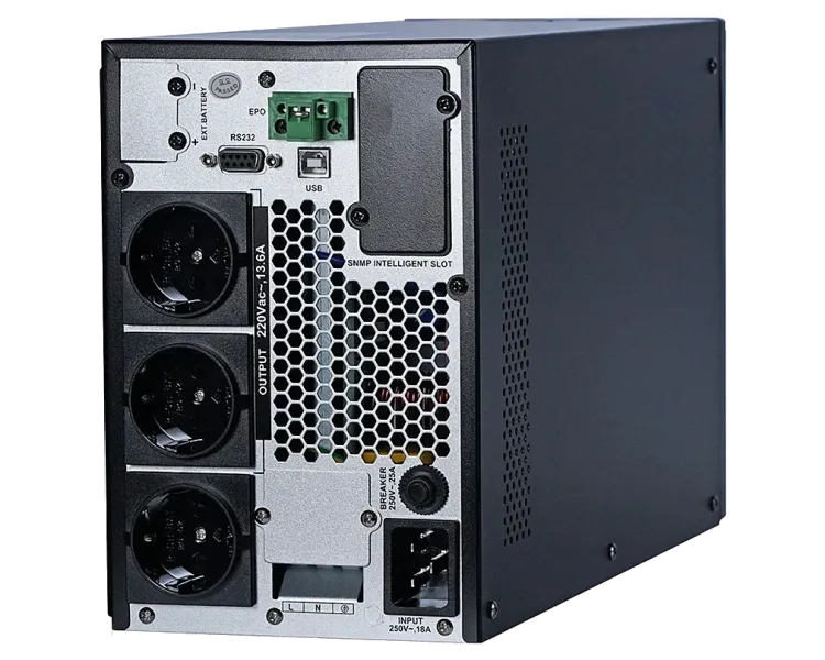Kraft KRF-T3000VA/3KW(LCD)Ex Pro Online Джерело безперебійного живлення