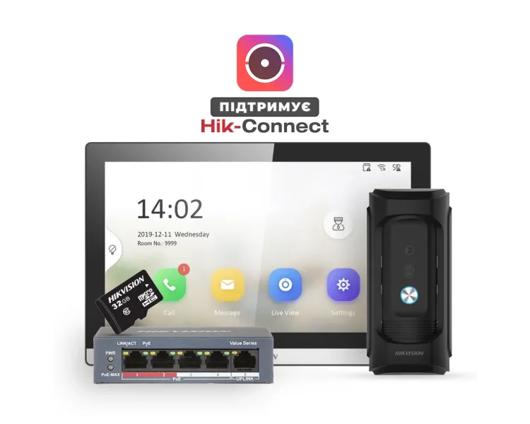 DS-KB8113-IME1(B) UKR+DS-KH6350-TE1+HS-TF Комплект