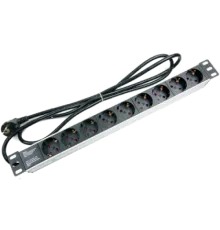 Hypernet SPP9-E Фільтр мережевий 220В 9 розеток кабель 1.8м 19''