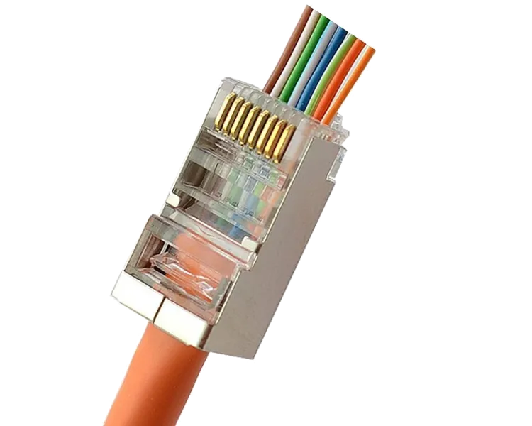 Kingda RJ45 STP кат. 5e Конектор з наскрізними отворами