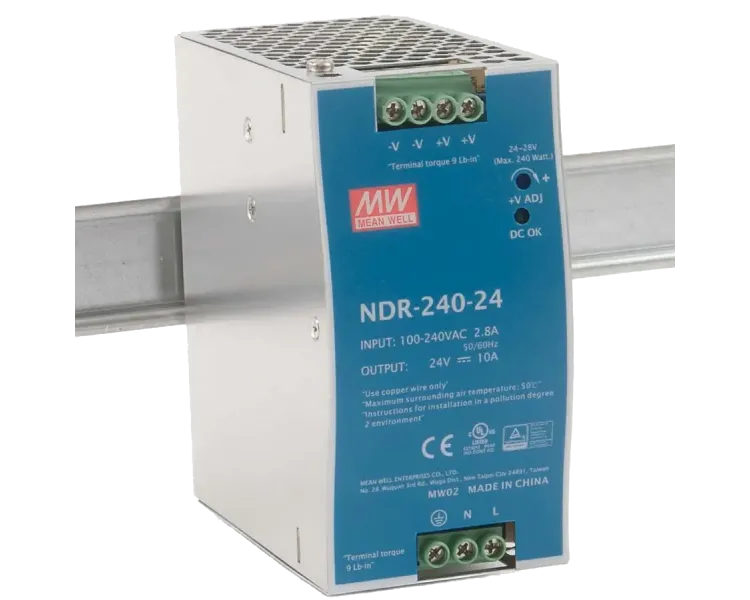 Mean Well NDR-240-24 24В 10А на Din-рейку Блок живлення