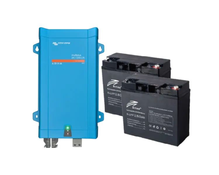 Victron Energy + Ritar 1.20кВт Система безперебійного живлення 614Вт●год
