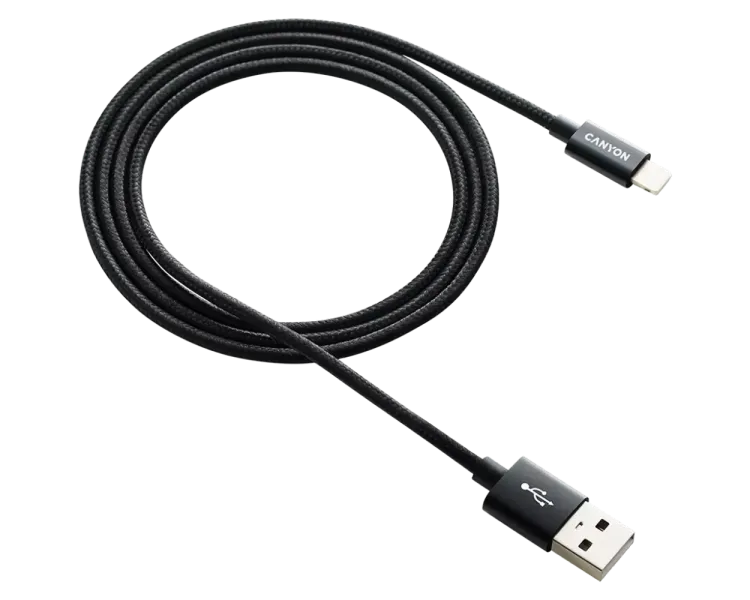 CANYON CFI-3 Кабель Lightning 8-pin - USB 1м