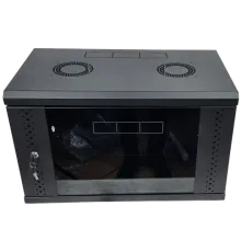 EServer 6U Шафа скло чорне