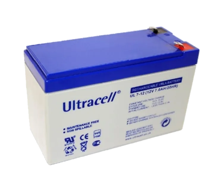 Ultracell UL7-12 7A•г 12В Свинцево-кислотна акумуляторна батарея