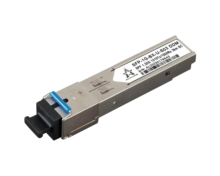 ALISTAR SFP-1G-BX-U-S03 SFP 1G 1SM WDM SC 3KM TX1310/RX1550nm DDM Модуль