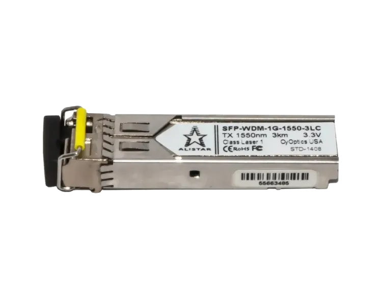 ALISTAR SFP-1G-BX-D-L03 SFP 1G 1SM WDM LC 3KM TX1550/RX1310nm DDM Модуль