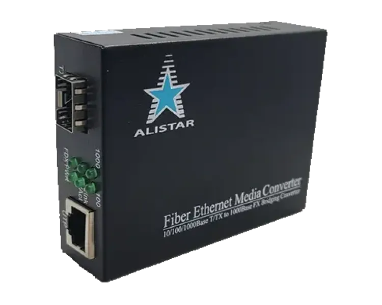 ALISTAR X1S 1G 10/100/1000BASE-T RJ-45 - SFP Slot 1000Base-SX/LX External Power Supply Медіаконвертор