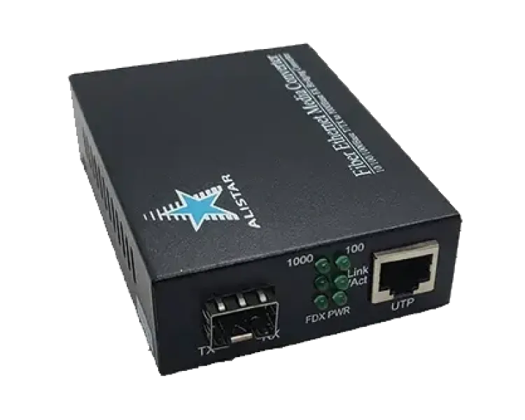 ALISTAR X1S 1G 10/100/1000BASE-T RJ-45 - SFP Slot 1000Base-SX/LX External Power Supply Медіаконвертор
