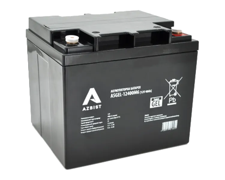 AZBIST Super GEL ASGEL-12400M6 12V 40Ah Акумуляторна батарея