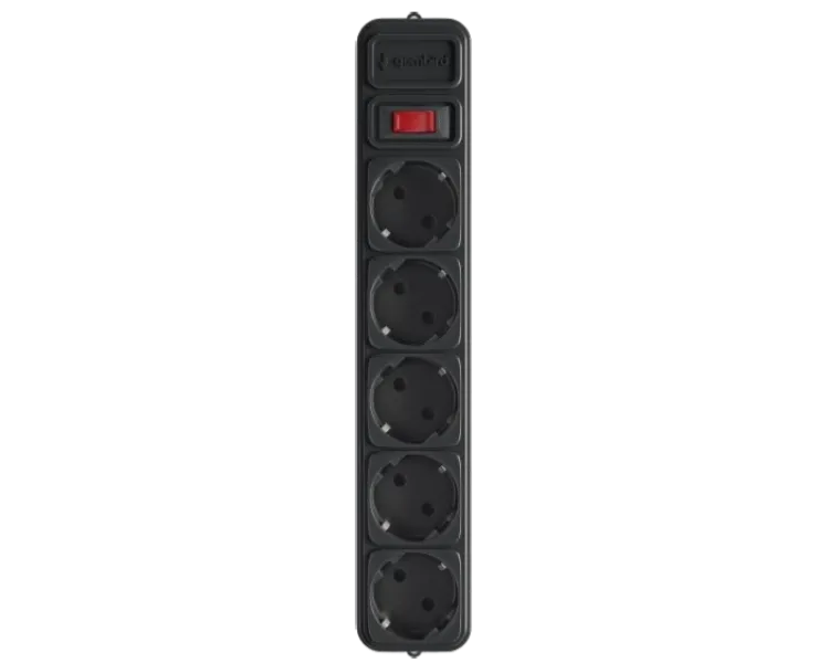 Gembird SPG5-X-6B Мережевий фільтр для ДБЖ (UPS) 1.8 м кабель 5 розеток