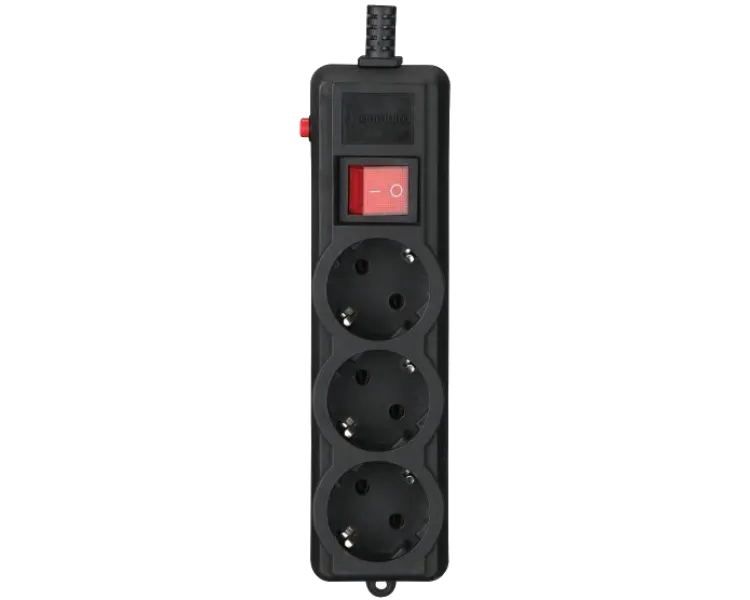 Gembird SPG3-G-6B-PRO Мережевий фільтр 1.8 м кабель 3 розеток