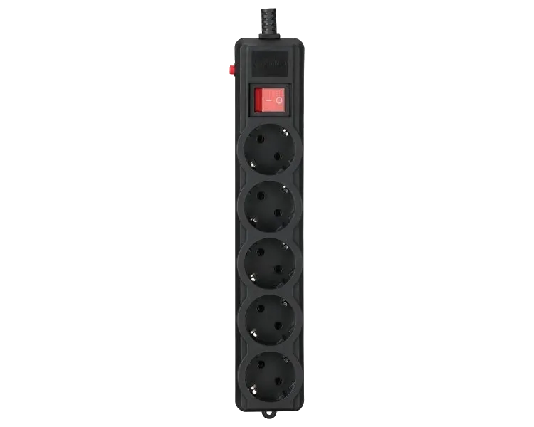 Gembird SPG5-G-6B-PRO Мережевий фільтр 1.8 м кабель 5 розеток