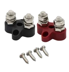 Victron Energy Dual Terminal Stud M8-linked set (1 red/1 black) Подвійний набір клем M8