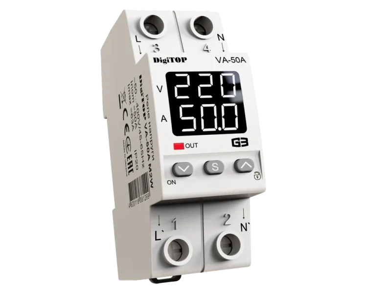 DigiTop VА-50A M2W Реле напруги