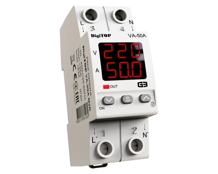 DigiTop VА-50A M2R Реле напруги