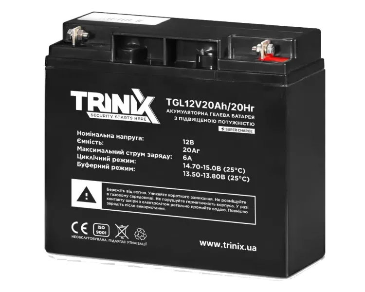 TRINIX GEL 12V 20Ah Акумуляторна батарея