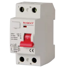 Enext e.rccb.stand.2.25.30 2р, 25А, 30mA Вимикач диференційного струму