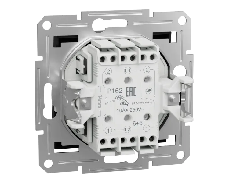 Schneider Electric Asfora EPH0600171 Перемикач двоклавішний