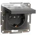 Schneider Electric Asfora EPH3100171 Розетка антрацит