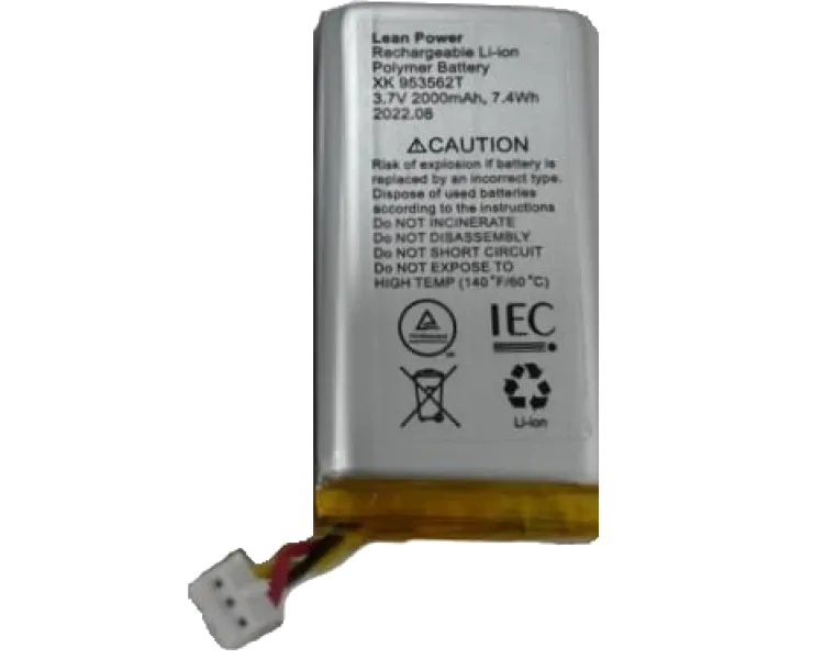 XK-953562T 3.7V 2000mA/3-х піновий Акумулятори Ajax Hub, Hub Plus, Hub 2, Rex