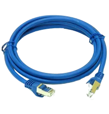 LW S/FTP, 0.5 м, кат. 6А Патч-корд блакитний