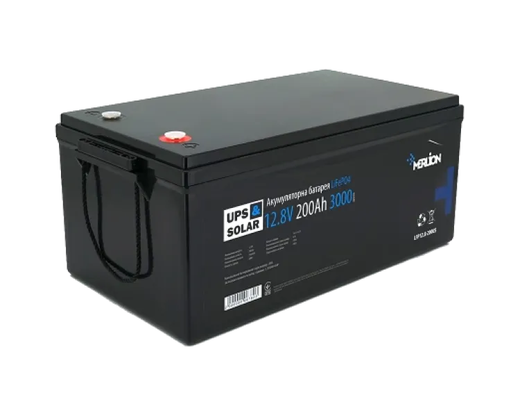 Merlion LiFePO4 12.8V 200AH Акумуляторна батарея
