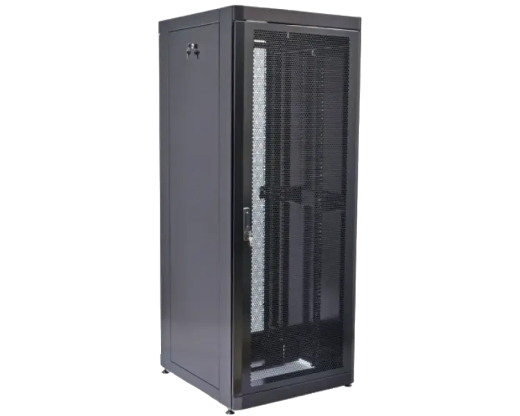 19" 45U, 800х865 мм Шафа чорна, перфоровані двері