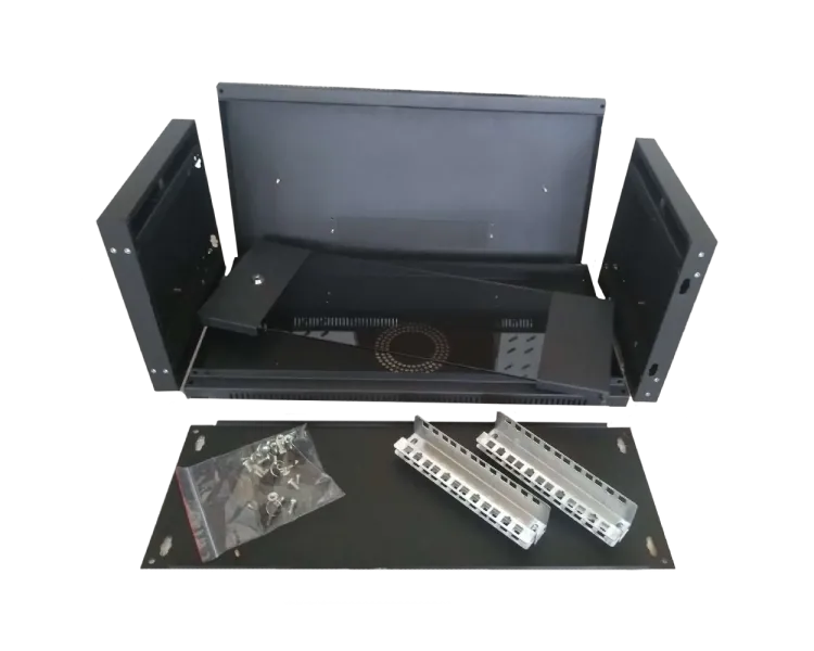 Hypernet WMNC-35-6U-FLAT-BLACK 6U 600x350 чорна Шафа коммутаційна