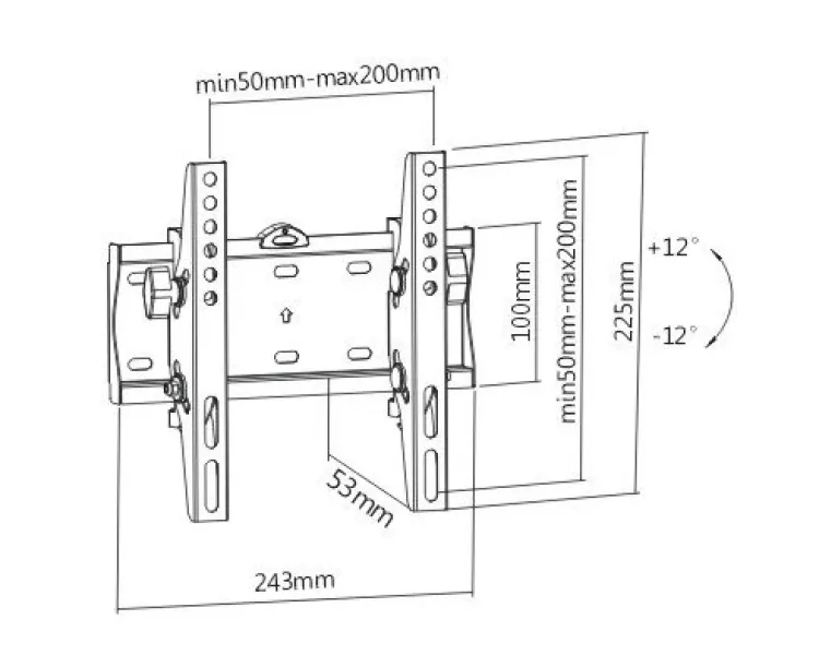 Gembird WM-42T-02 23-42" 30 кг Кронштейн для телевізора