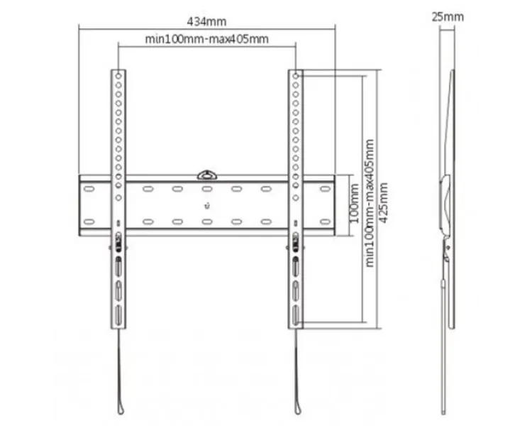Gembird WM-55F-02 32-55" 40 кг Кронштейн для телевізора